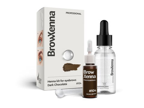 BrowXenna Set #104 Dark Chocolate