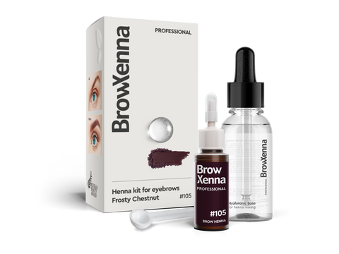 BrowXenna Set #105 Frosty Chestnut