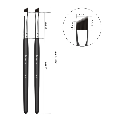 BrowXenna Brush No. 6 (Set of 2)